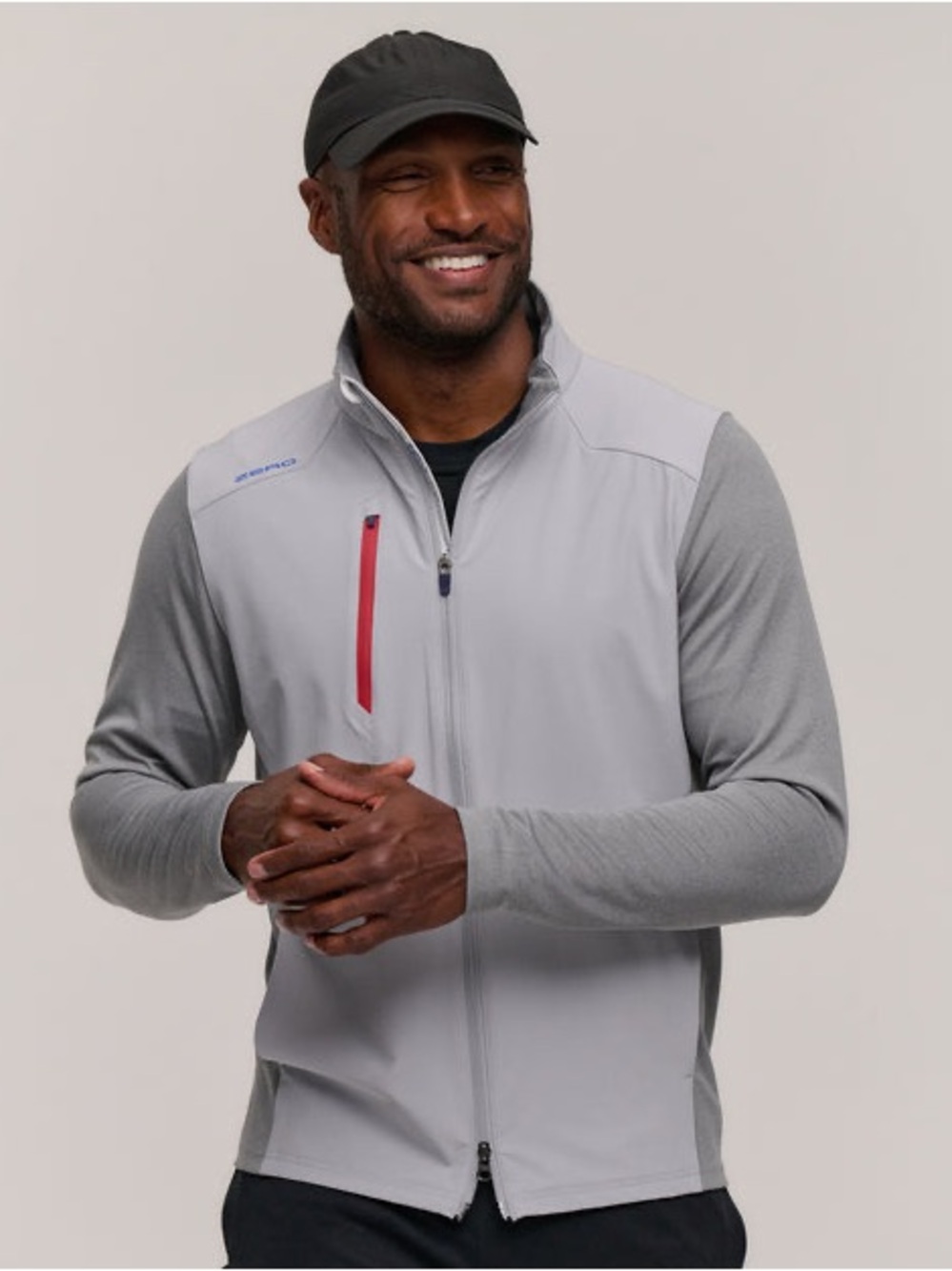 ZERO RESTRICTION Z710 FULL ZIP JACKET COLOR: 074 METALLIC SILVER
